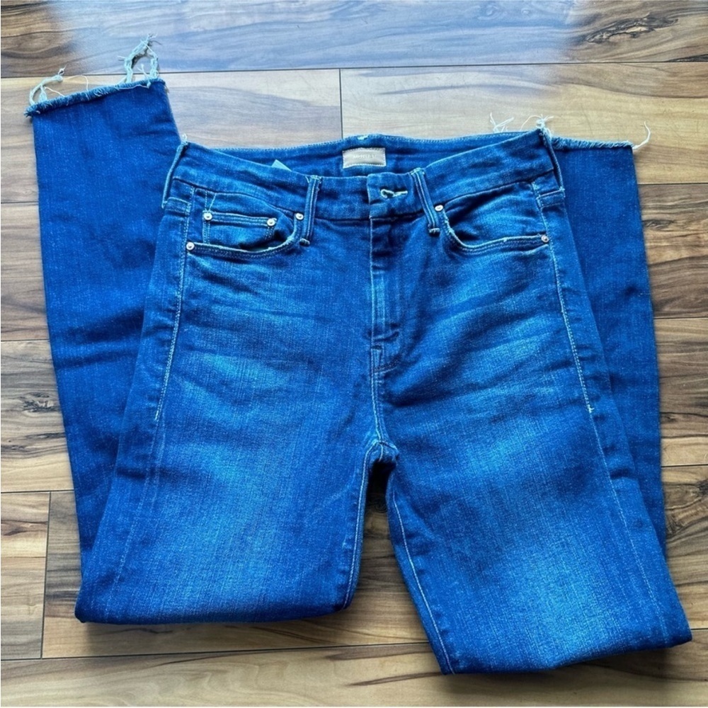 Mother the looker ankle gray skinny jeans 26 - Picture 6 of 12